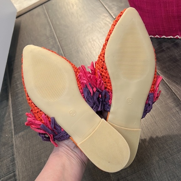 NWOT SPRING STRAW OR PAPER !!HANDMADE  SHOES SIZE 39 best fits size 8 - Picture 9 of 15